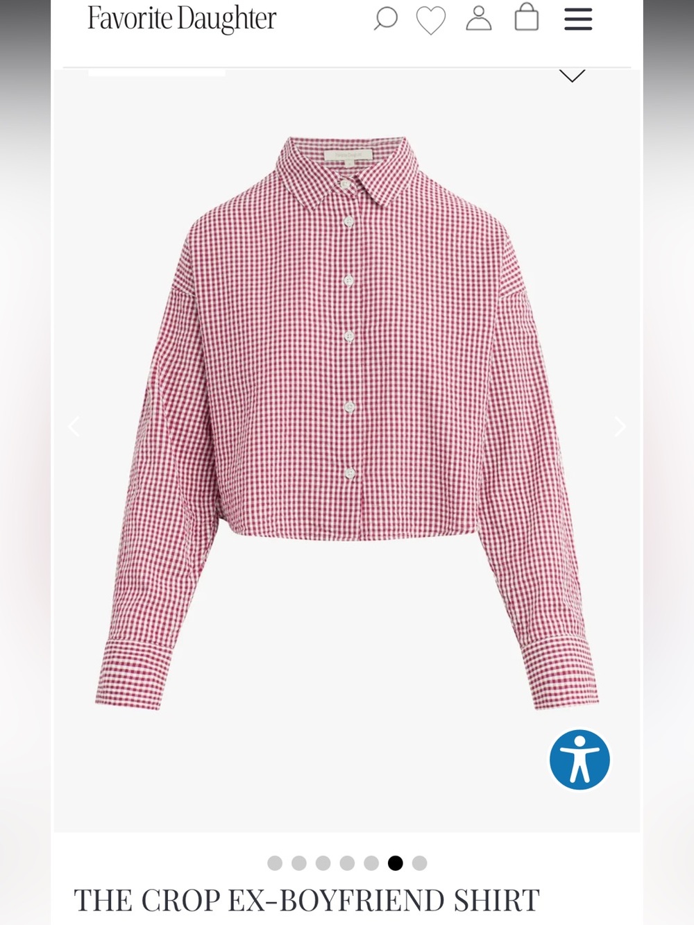 Favorite Daughter- The Crop Ex-Boyfriend Shirt